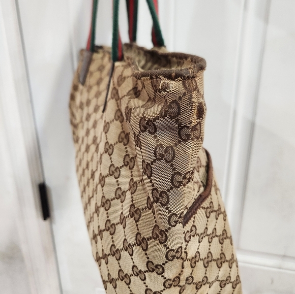 🔹️ GUCCI🔹️ Vintage sherry line large tote bag ✨️ - Picture 17 of 17
